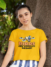 Load image into Gallery viewer, Birds Are Drones (Crop Top)
