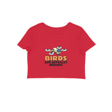 Load image into Gallery viewer, Birds Are Drones (Crop Top)