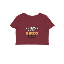 Load image into Gallery viewer, Birds Are Drones (Crop Top)
