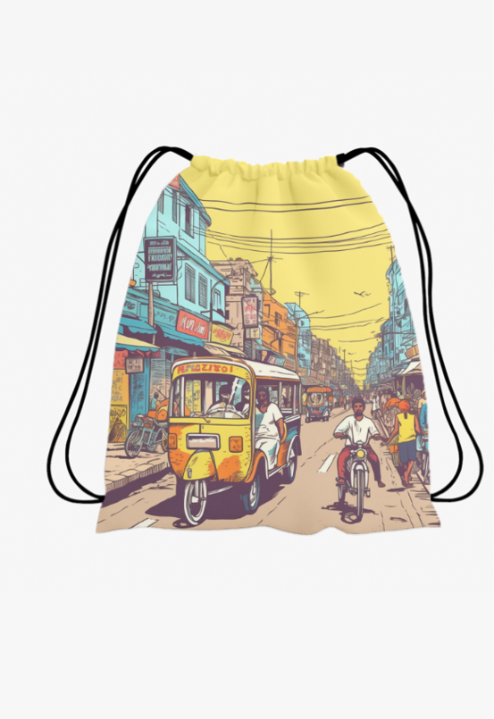 Chowk Bazaar-Drawstring Bag