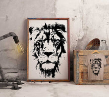 Load image into Gallery viewer, Lion-Hand Drawn
