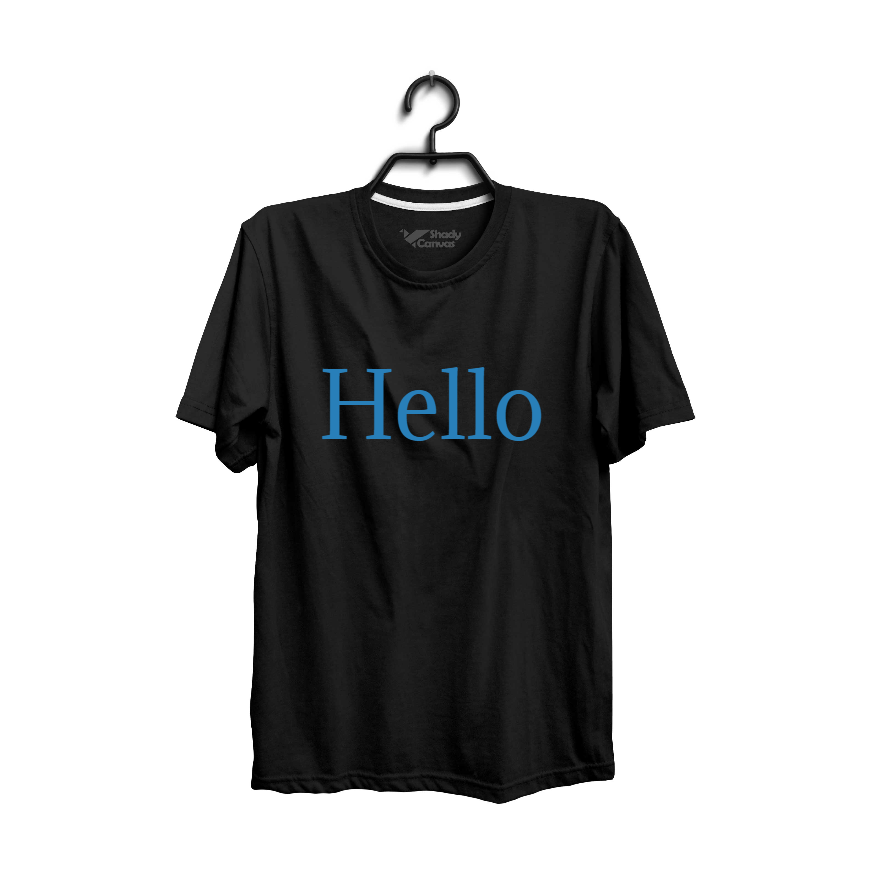 Custom Black T-Shirt (100% Cotton,Unisex)